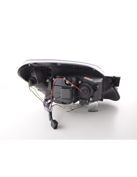 Faro Daylight LED DRL look Opel Astra H 04-10 nero per guida a destra