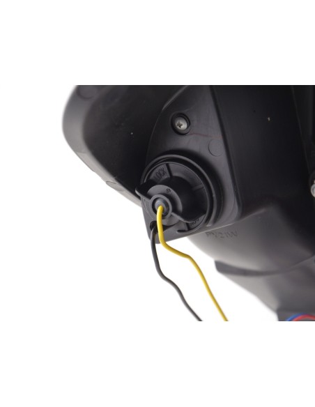 Faro Daylight LED DRL look Opel Astra H 04-10 nero per guida a destra