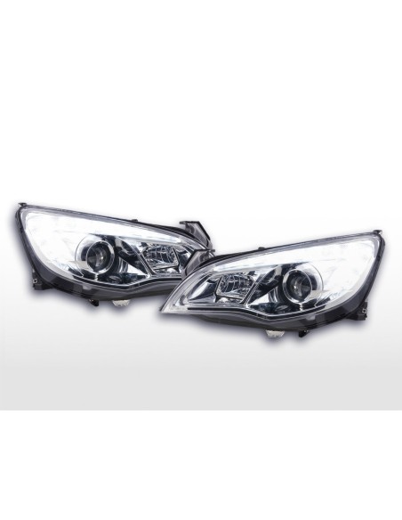 Set faro Opel Astra J 5 porte 2009-2012 cromato modello Asia