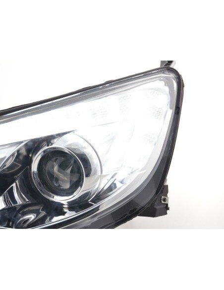 Set faro Opel Astra J 5 porte 2009-2012 cromato modello Asia