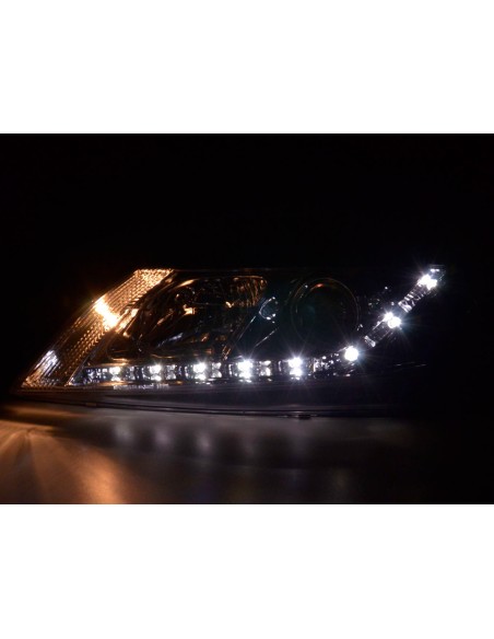 Faro Daylight LED DRL look Renault Laguna (tipo G) 01-05 cromato