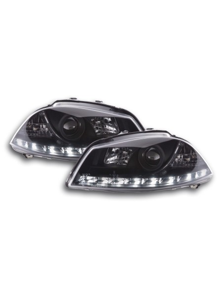 Faro diurno Luci di marcia diurna a LED Seat Ibiza 3 6L 02-08 nero