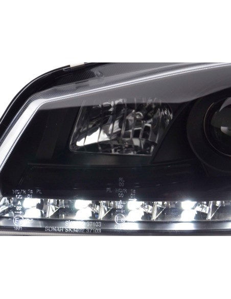Faro diurno Luci di marcia diurna a LED Seat Ibiza 3 6L 02-08 nero