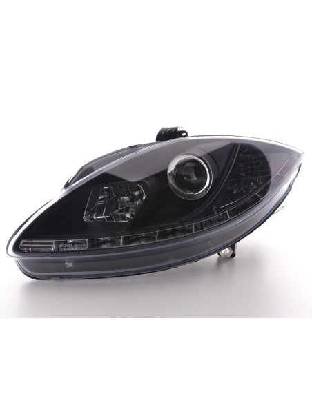 Faro diurno Luci di marcia diurna a LED Seat Leon 1P 09- nero
