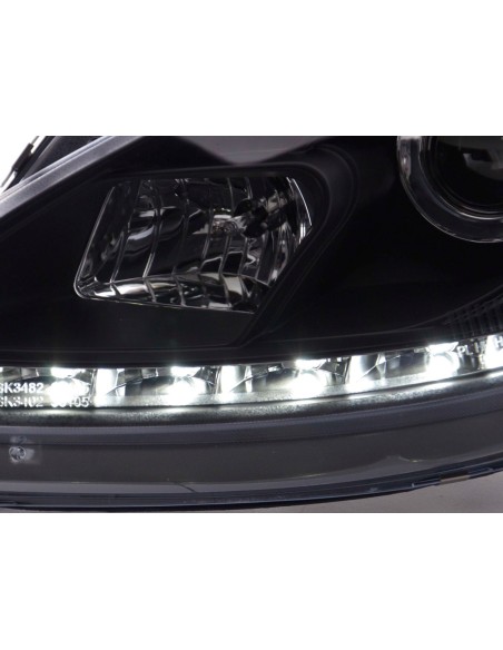 Faro diurno Luci di marcia diurna a LED Seat Leon 1P 09- nero