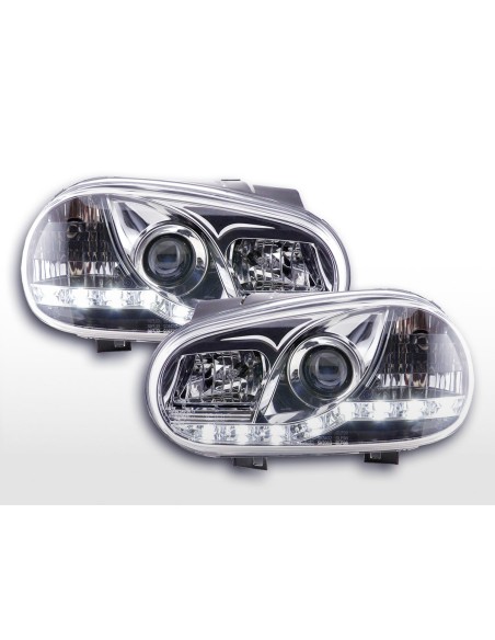 Fari Daylight Luci di marcia diurna a LED VW Golf 4 97-03 cromate