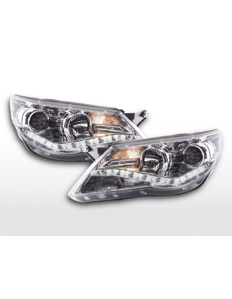 Fari Daylight Luci di marcia diurna a LED VW Tiguan 07-11 cromate