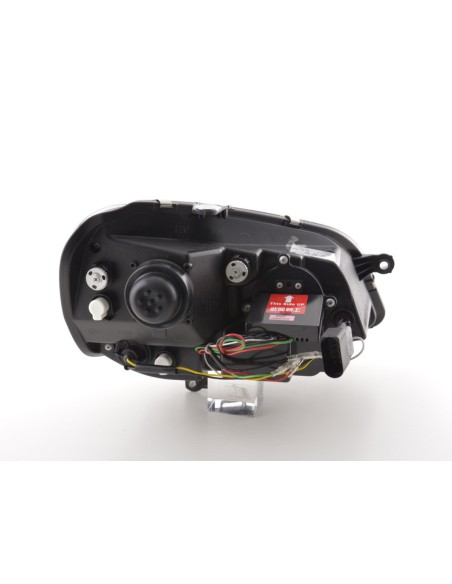 Faro diurno Luci di marcia diurna a LED VW Polo 9N3 05-09 nero
