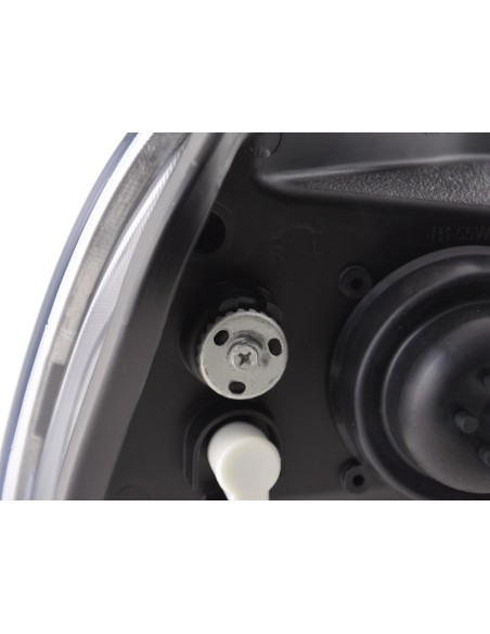 Faro diurno Luci di marcia diurna a LED VW Polo 9N3 05-09 nero