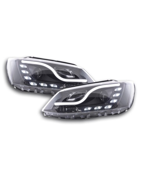 Set di fari Daylight Luci di marcia diurna a LED VW Jetta 6 11- nero