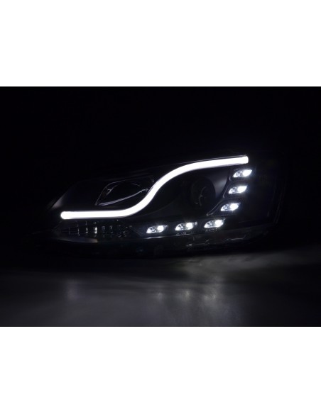 Set di fari Daylight Luci di marcia diurna a LED VW Jetta 6 11- nero