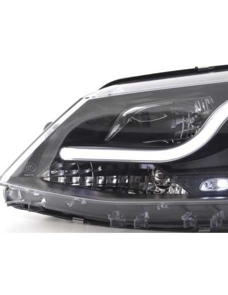 Set di fari Daylight Luci di marcia diurna a LED VW Jetta 6 11- nero