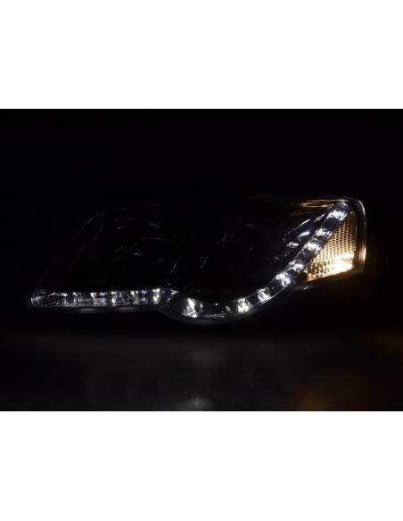 Faro Daylight LED DRL look VW Passat tipo 3C 05- cromato per guida a destra