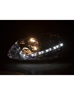 Faro Daylight Luce di marcia diurna a LED VW Golf 5 tipo 1K 03-08 cromato per guida a destra 2
