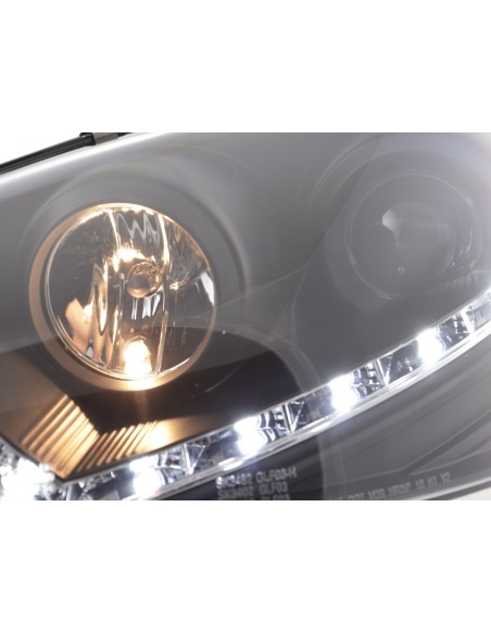 Faro diurno Luce di marcia diurna a LED VW Golf 5 tipo 1K 03-08 nero per guida a destra