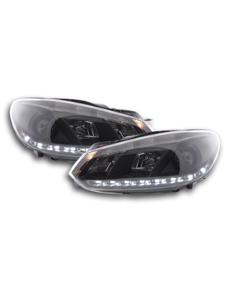 Faro diurno Luci di marcia diurna a LED VW Golf 6 tipo 1K 08- nero per guida a destra