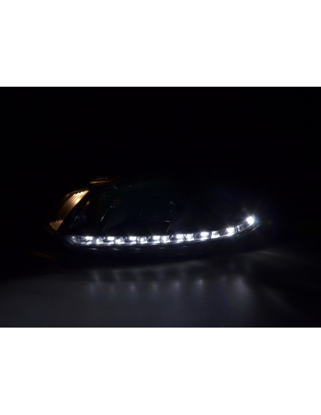 Faro diurno Luci di marcia diurna a LED VW Golf 6 tipo 1K 08- nero per guida a destra