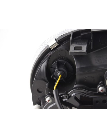 Set di fari Daylight Luci di marcia diurna a LED VW Golf 4 97-03 nere per guida a destra
