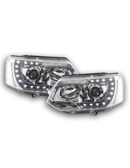 Fari Daylight Luci di marcia diurna a LED VW Bus T5 dal 2009 cromate