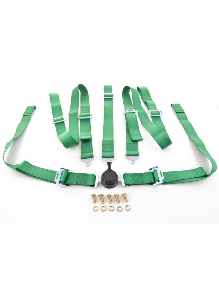 Cintura imbracatura cintura 5 punti imbracatura racing universale verde