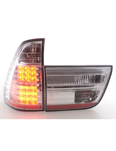 Fanali posteriori a LED BMW X5 E53 98-02 cromati