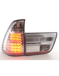Fanali posteriori a LED BMW X5 E53 98-02 cromati 2