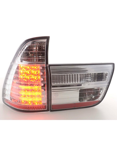 Fanali posteriori a LED BMW X5 E53 98-02 cromati