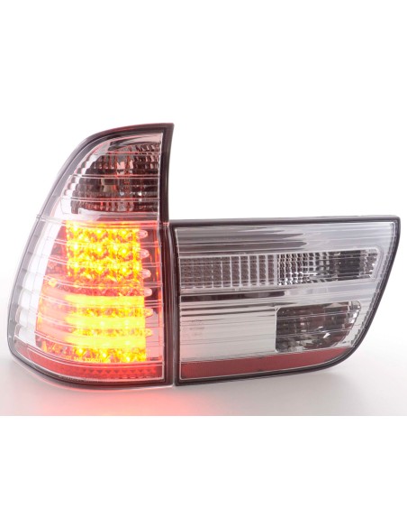 Fanali posteriori a LED BMW X5 E53 98-02 cromati