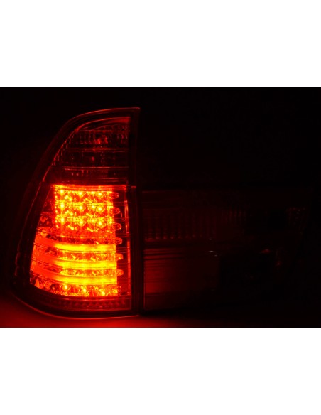 Fanali posteriori a LED BMW X5 E53 98-02 cromati