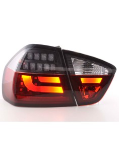 Set di luci posteriori a LED BMW Serie 3 E90 Limo 05-08 rosso / nero 2