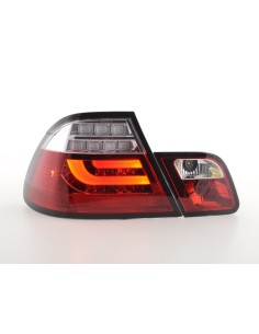 Set di luci posteriori a LED BMW Serie 3 E46 Coupé 03-07 rosso / trasparente