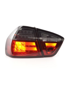 Set di luci posteriori a LED BMW Serie 3 E90 Limo 05-08 rosso / nero 2