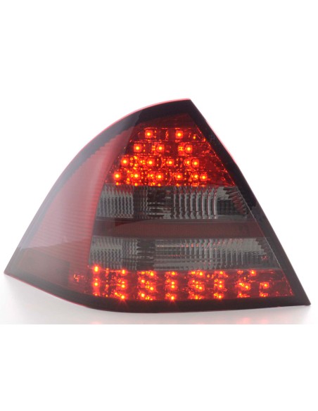 Fanali posteriori a LED set Mercedes Classe C W203 Limo 05-07 rosso / nero