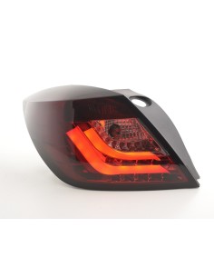 Fanali posteriori a LED Opel Astra H 3 porte anno 04-08 rosso / nero