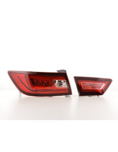 Fanali posteriori a LED set Renault Clio 4 (X98) dal 2012 rosso / trasparente 2
