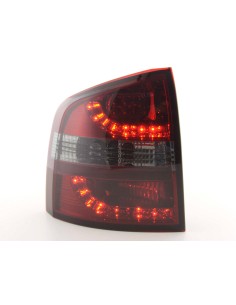 Fanali posteriori a LED set Skoda Octavia Combi tipo 1Z 05-12 rosso / nero 2