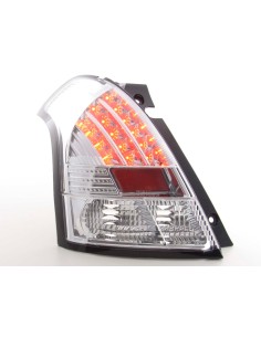 Fanali posteriori a LED set Suzuki Swift 04-10 cromo 2
