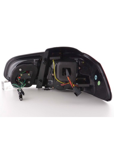 Fanali posteriori a LED set VW Golf 6 tipo 1K dal 2008 al 2012 rosso / trasparente con indicatori LED
