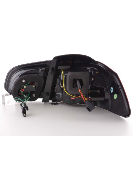 Fanali posteriori a LED set VW Golf 6 tipo 1K dal 2008 al 2012 rosso / trasparente con indicatori LED