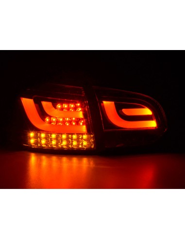Fanali posteriori a LED set VW Golf 6 tipo 1K 2008-2012 nero con indicatori LED