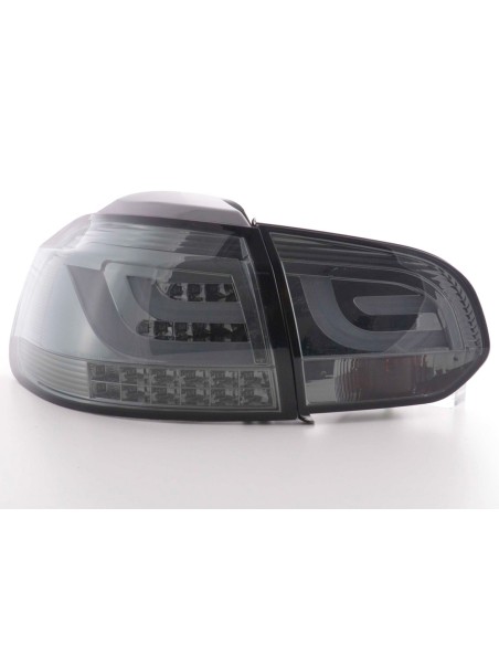 Fanali posteriori a LED set VW Golf 6 tipo 1K 2008-2012 nero con indicatori LED