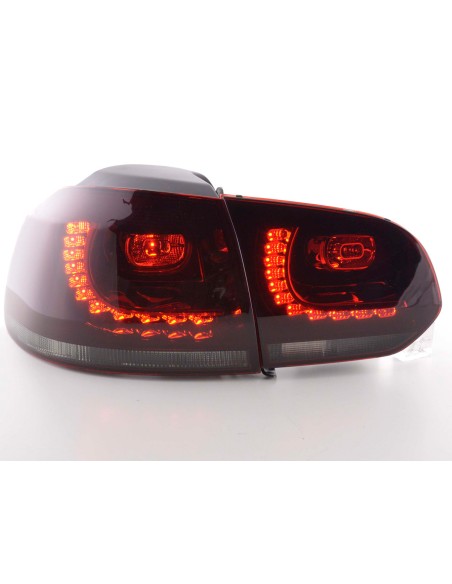 Fanali posteriori a LED set VW Golf 6 Tipo 1K 2008-2012 rosso / nero GTI