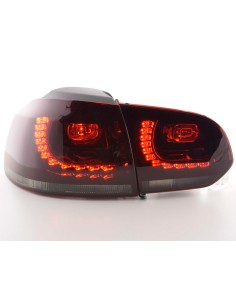 Fanali posteriori a LED set VW Golf 6 Tipo 1K 2008-2012 rosso / nero GTI 2