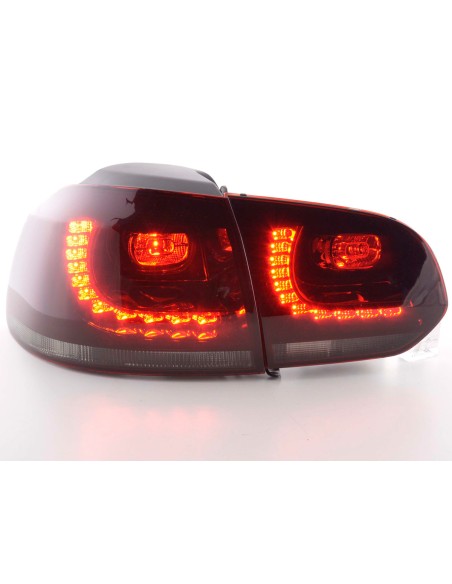 Fanali posteriori a LED set VW Golf 6 Tipo 1K 2008-2012 rosso / nero GTI