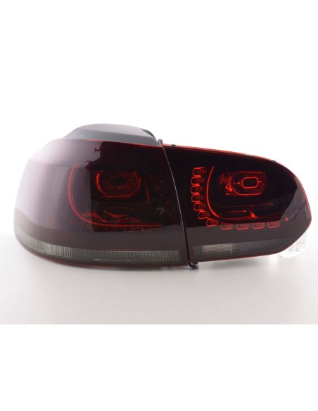 Fanali posteriori a LED set VW Golf 6 Tipo 1K 2008-2012 rosso / nero GTI