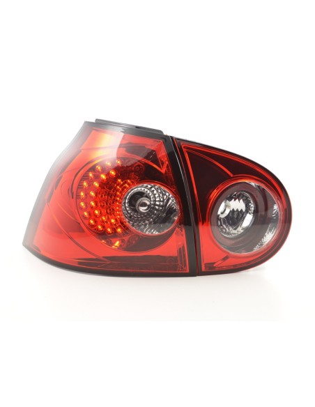 Fanali posteriori a LED set VW Golf 5 tipo 1K 2003-2008 rosso per guida a destra