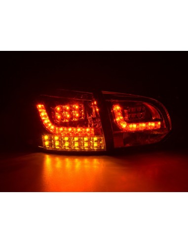 Fanali posteriori a LED set VW Golf 6 tipo 1K 2008-2012 cromato con indicatori LED per guida a destra