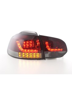 Fanali posteriori a LED set VW Golf 6 (1K) 08-13 rosso / nero 2