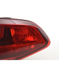 Parti di usura luce posteriore sinistra VW Golf 7 dal 2012 rosso / nero 2