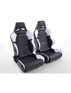 Sedili sportivi FK I sedili semiguscio per auto conferiscono a Las Vegas un look da sport motoristico con trapuntatura
